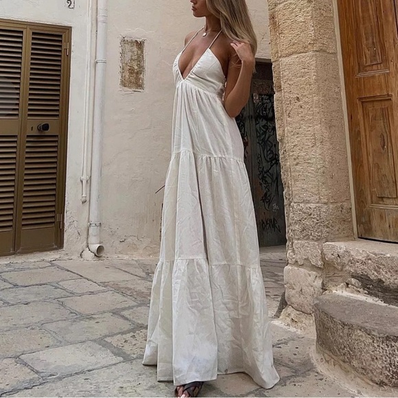 Princess Polly Lincoln Maxi Dress White - Picture 2 of 6